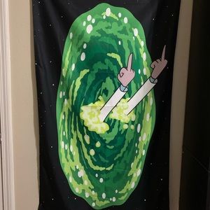 Rick and Morty Portal Flip Banner Flag